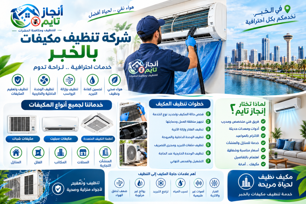 شركة تنظيف مكيفات بالخبر